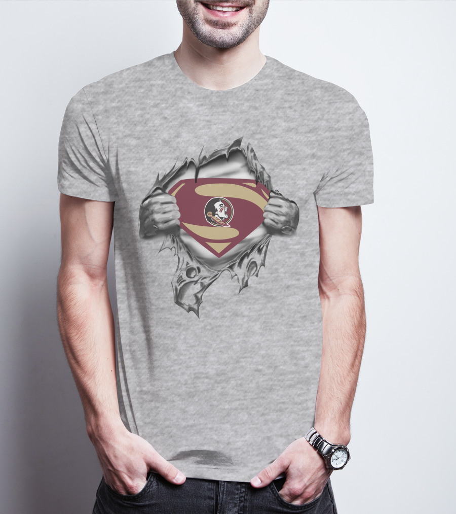 Florida State Seminoles Superman Logo Tear-Away T-Shirt