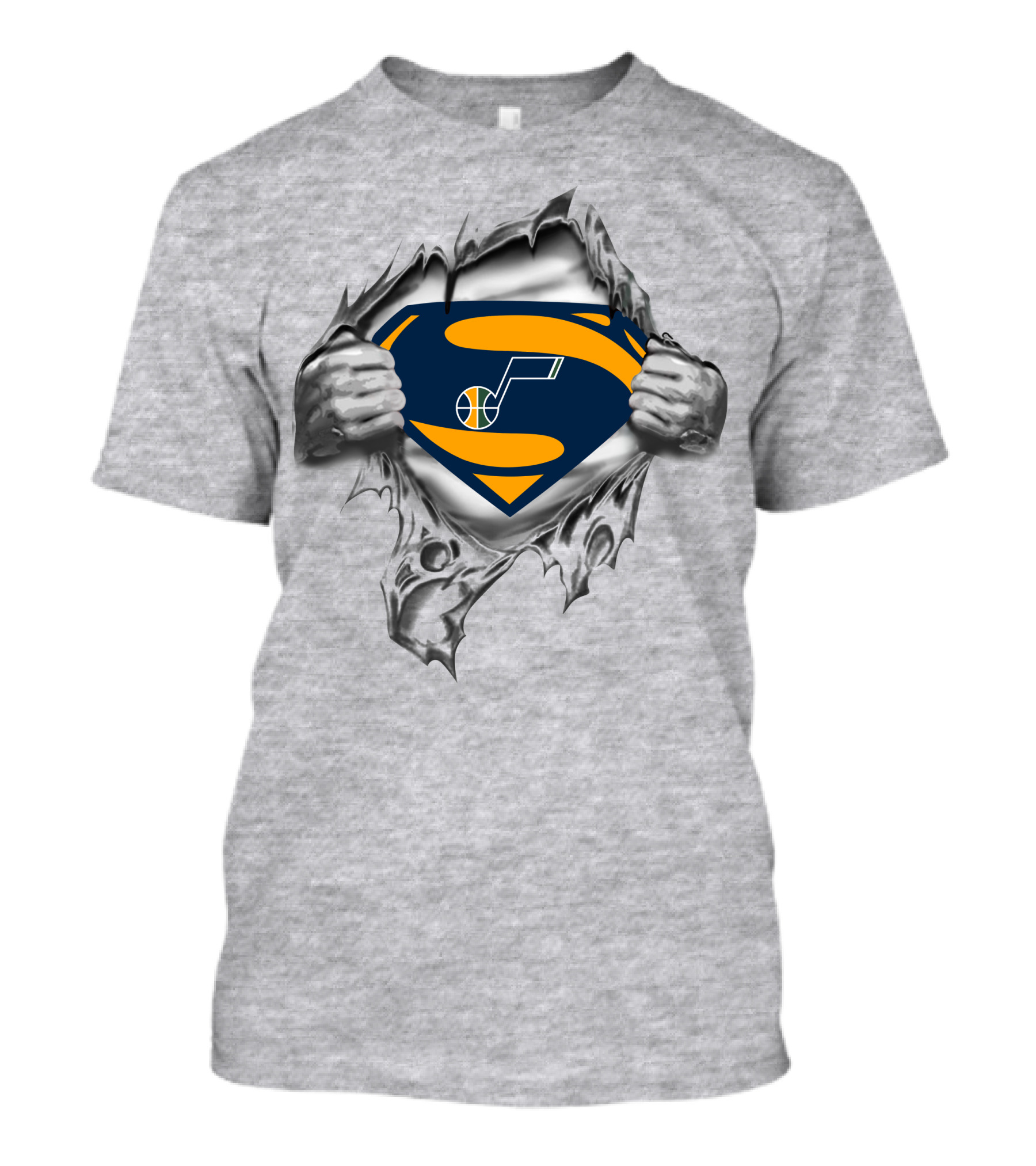Superman Utah Jazz Superman Logo T-Shirt
