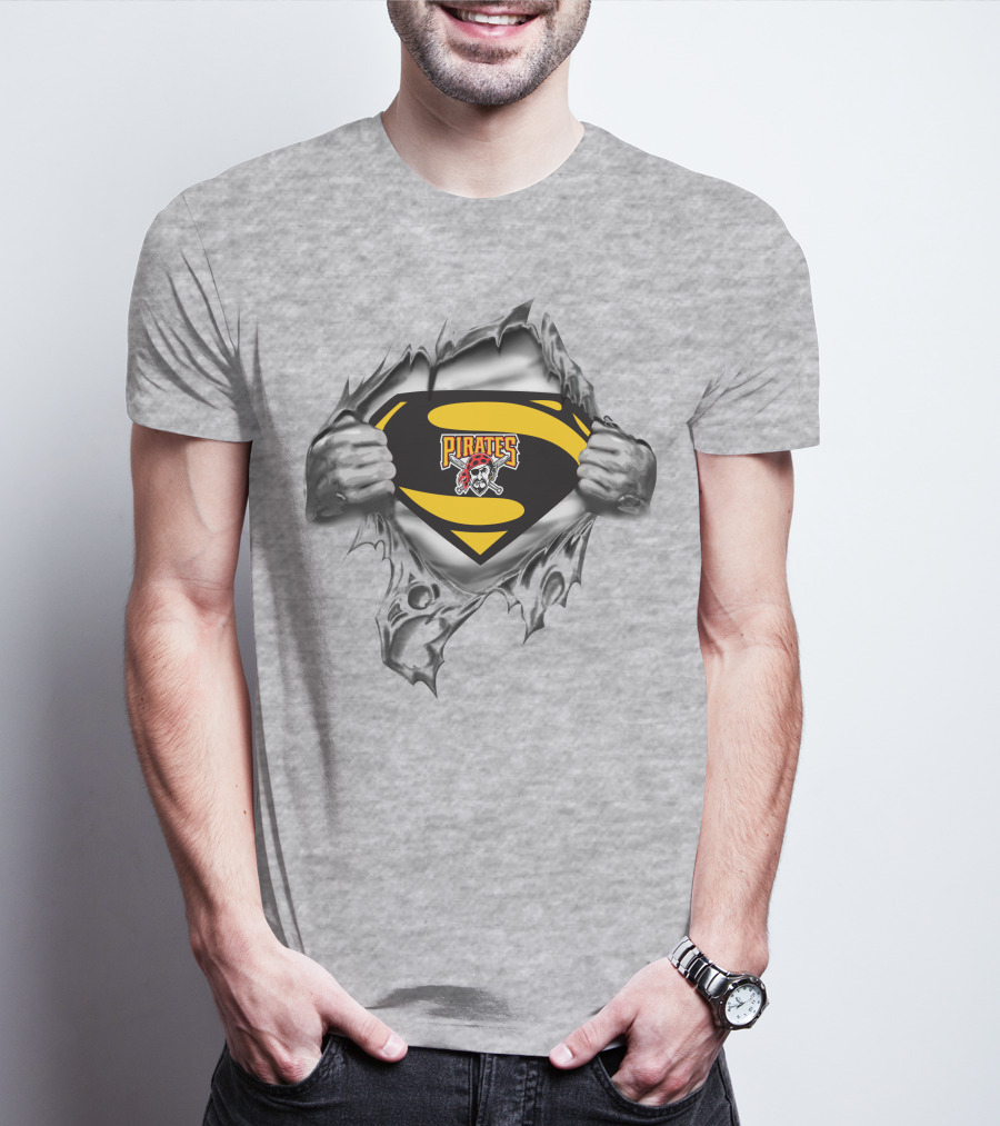 Pittsburgh Pirates Superman Logo Burst T-Shirt