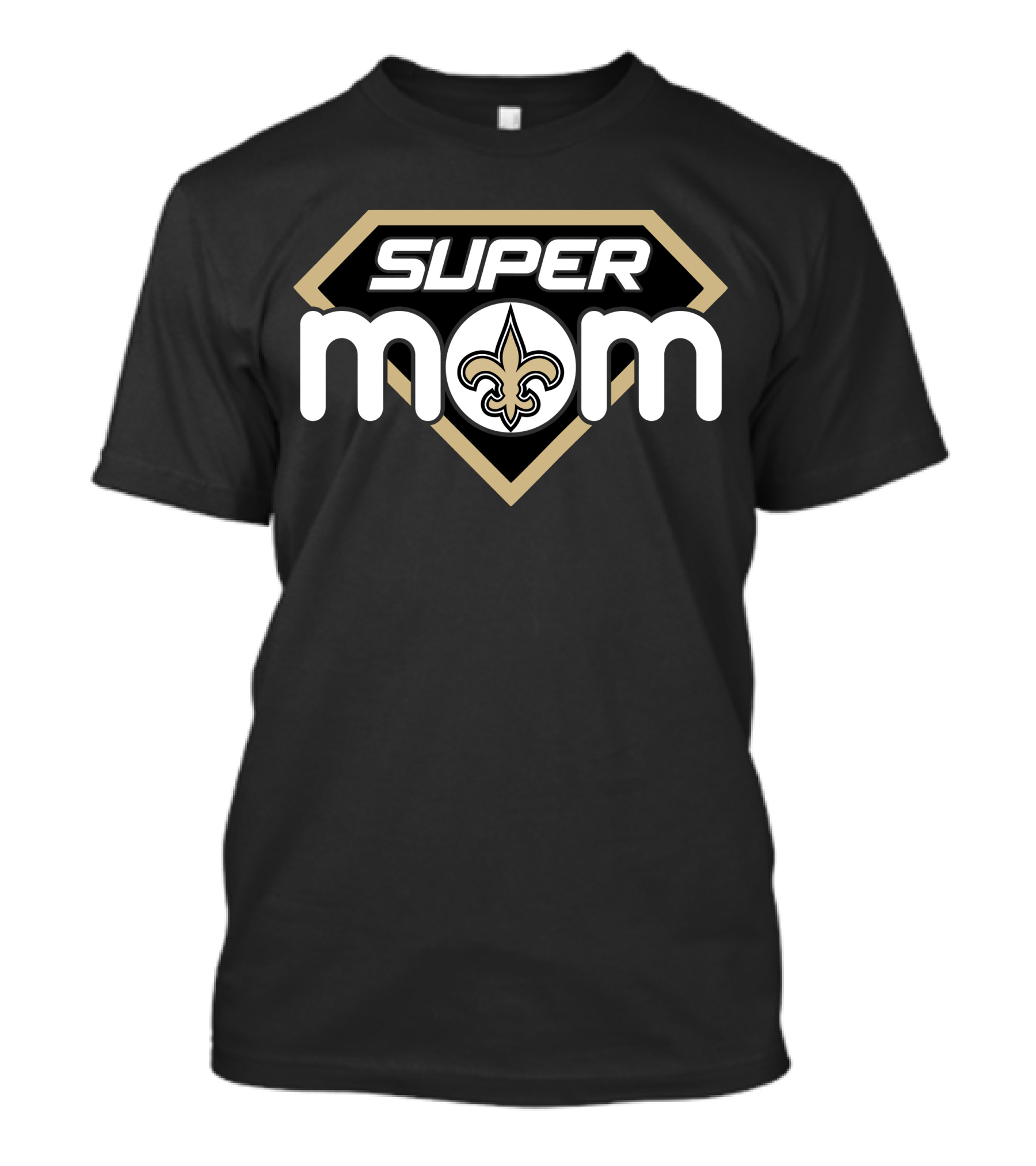 Super Mom New Orleans Saints Fleur-De-Lis T-Shirt