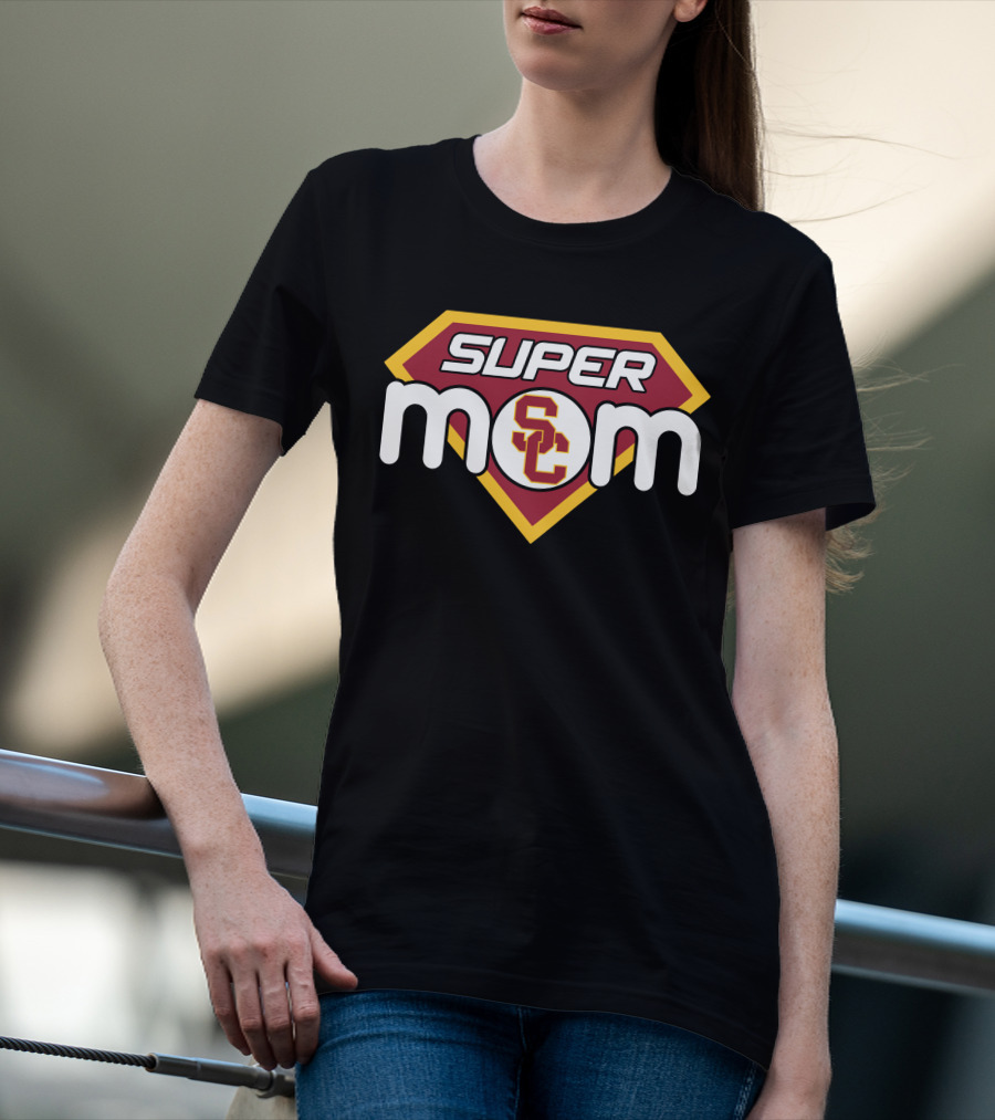 Usc Trojans Super Mom Sc Shield T-Shirt