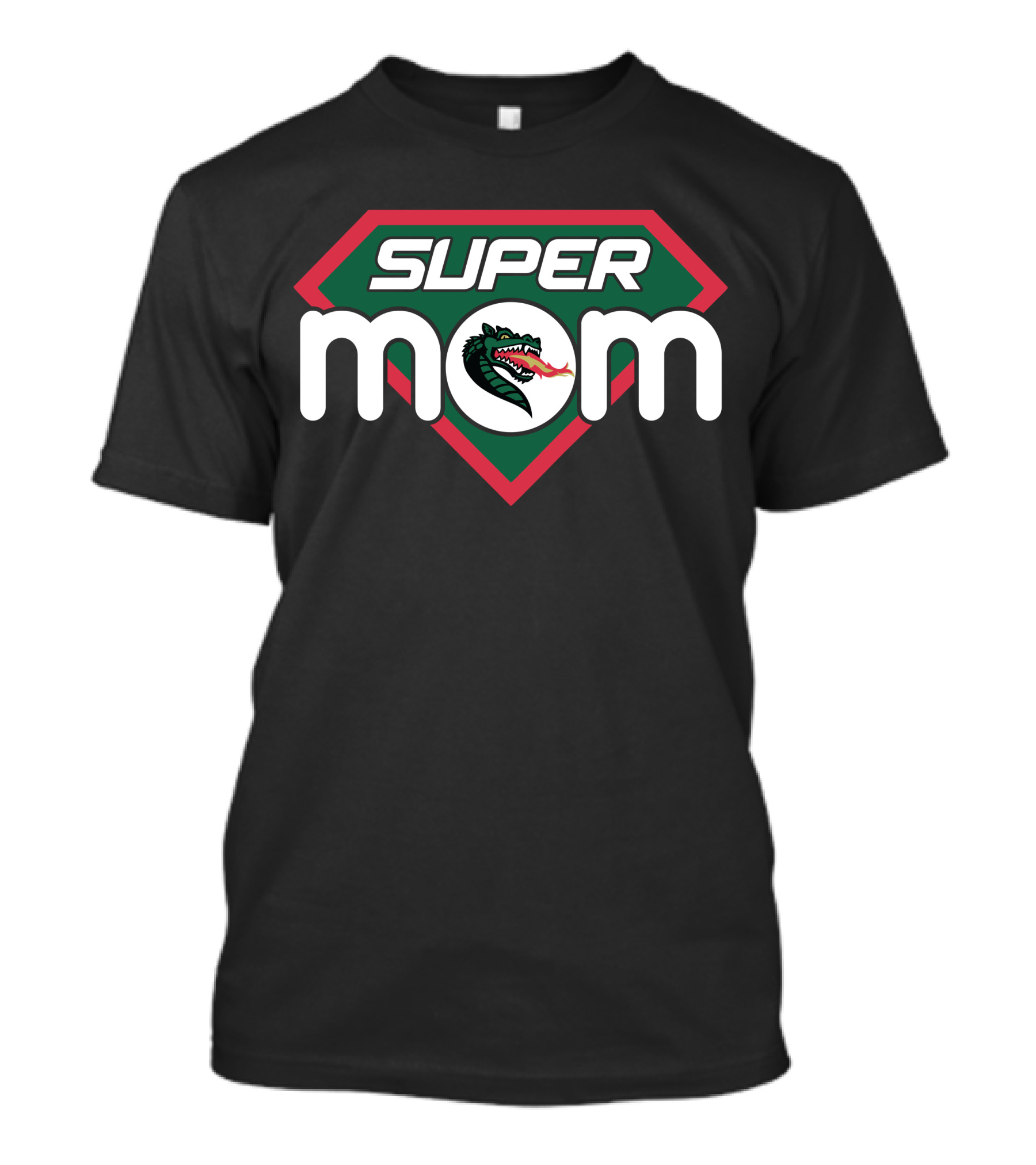 Uab Blazers Super Mom Fire-Breathing Dragon Shield T-Shirt