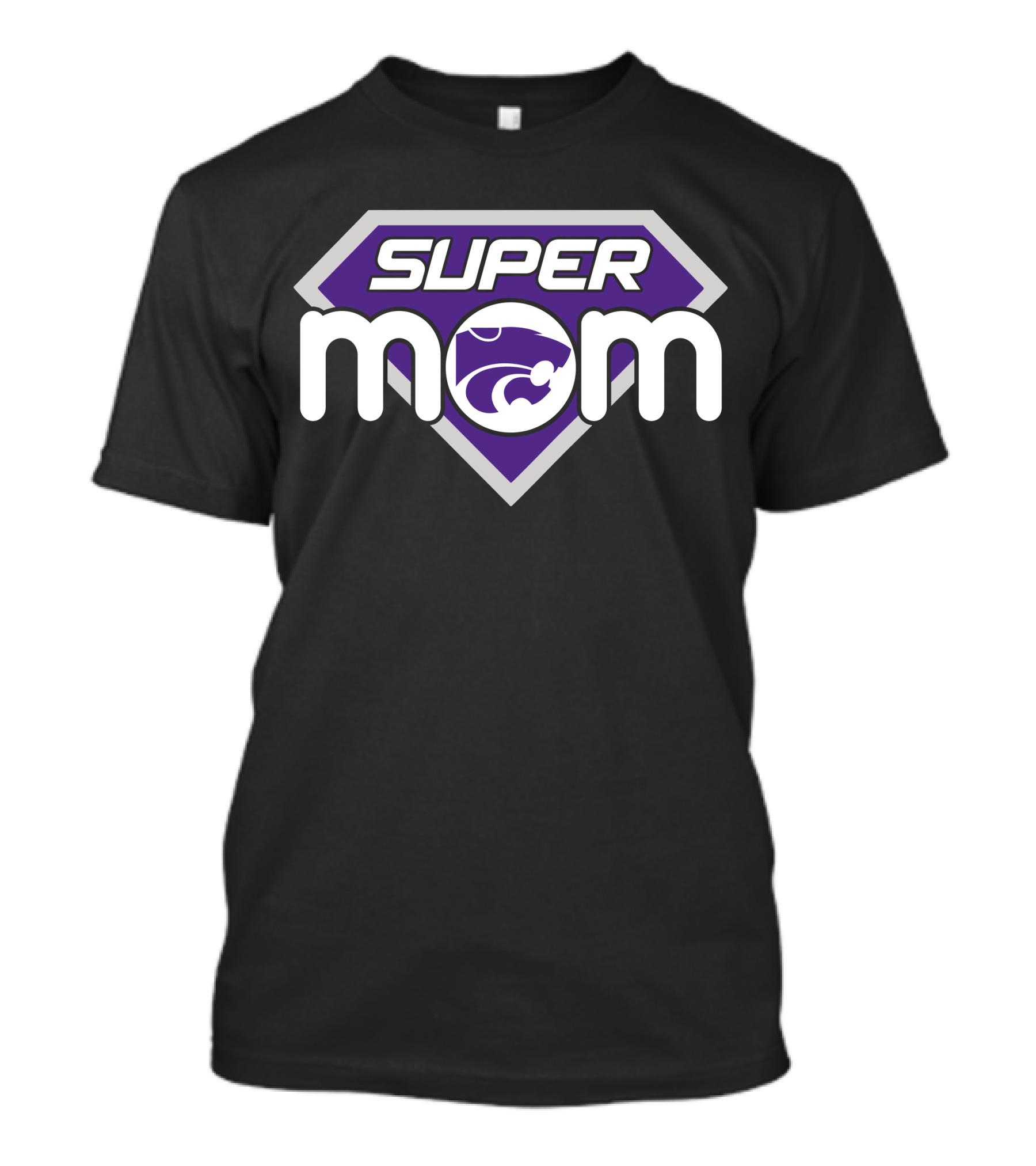 Kansas State Wildcats Super Mom Logo T-Shirt