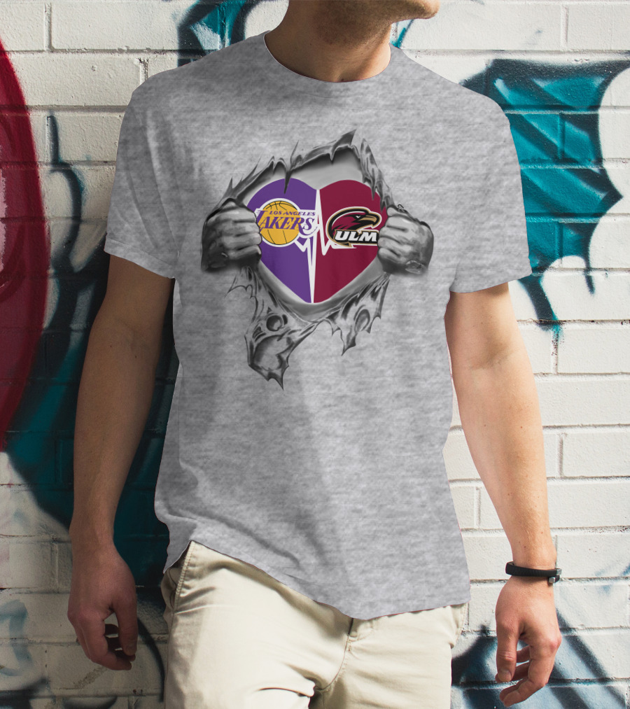 Los Angeles Lakers Ulm Warhawks Heartbeat Passion T-Shirt