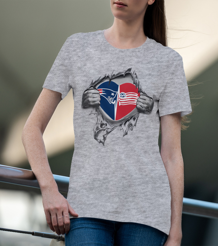 Patriots New England Revolution It's In My Heart T-Shirt