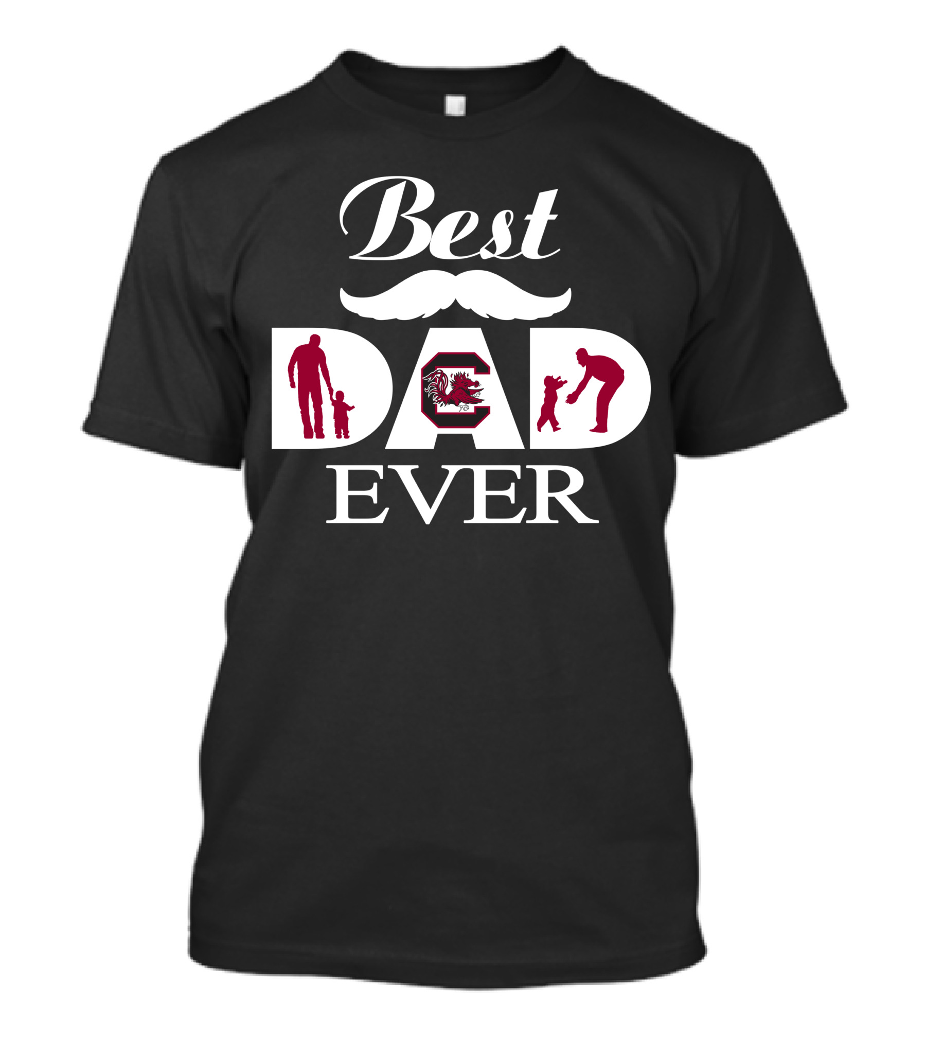 Best Dad Ever South Carolina Gamecocks 35 T-Shirt