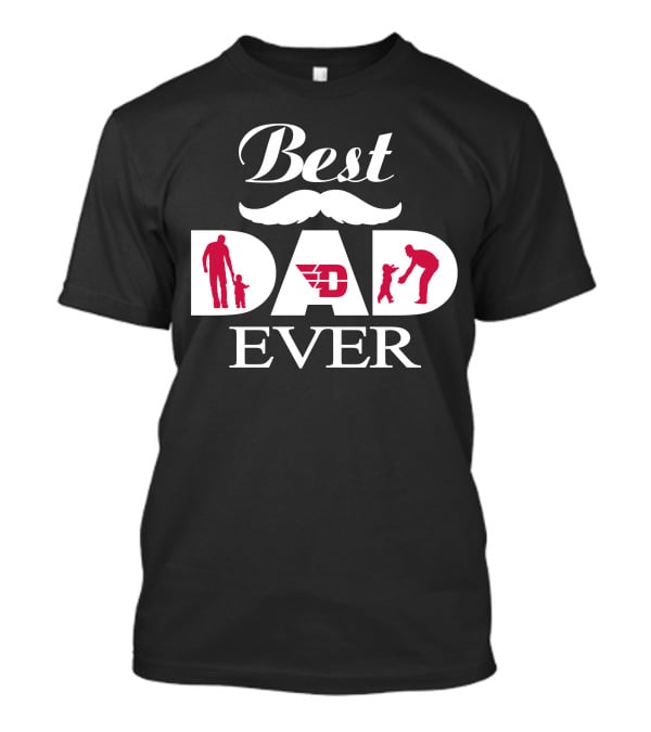 Best Dad Ever Dayton Flyers 87 T-Shirt