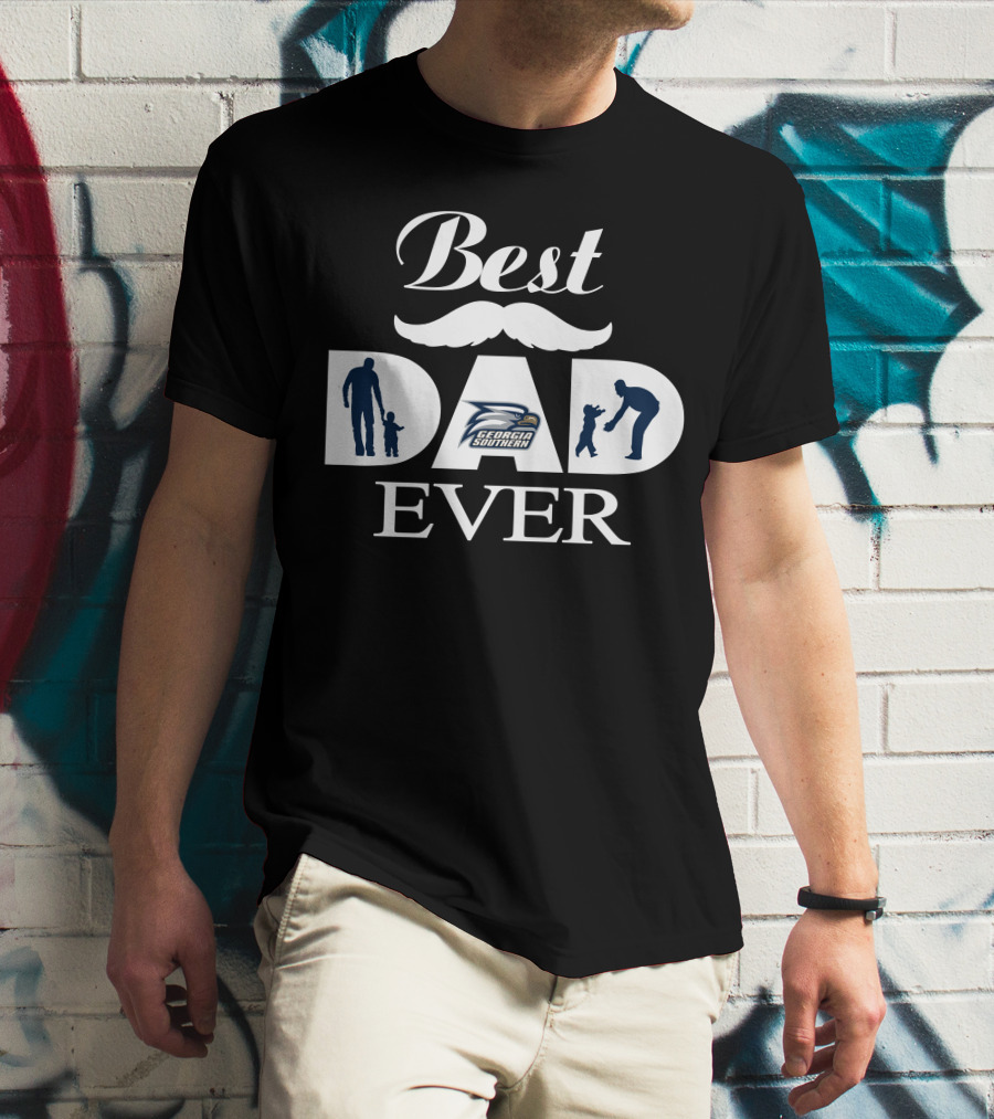 Best Dad Ever Georgia Southern Eagles T-Shirt