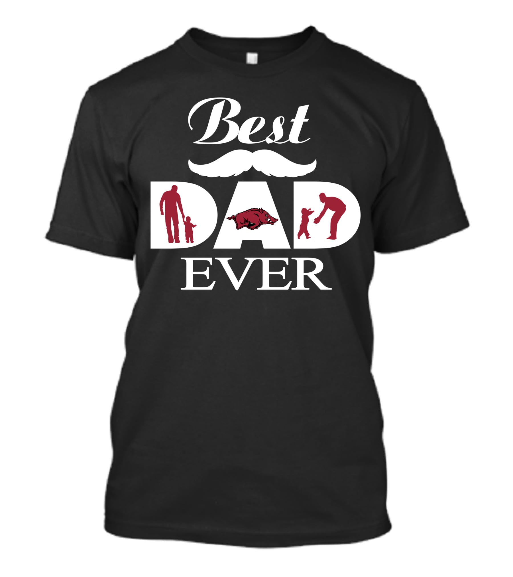 Best Dad Ever Arkansas Razorbacks 117 T-Shirt