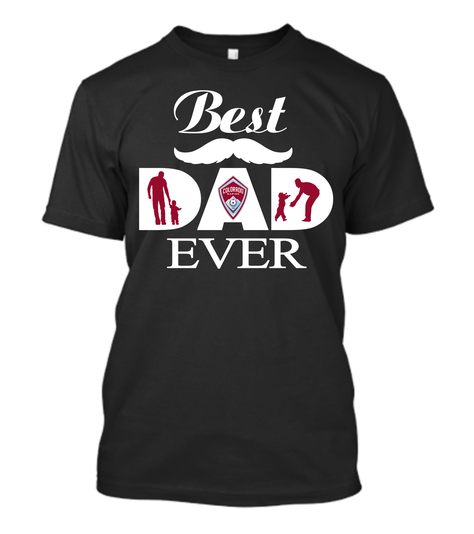 Best Dad Ever Colorado Rapids Father's Day T-Shirt