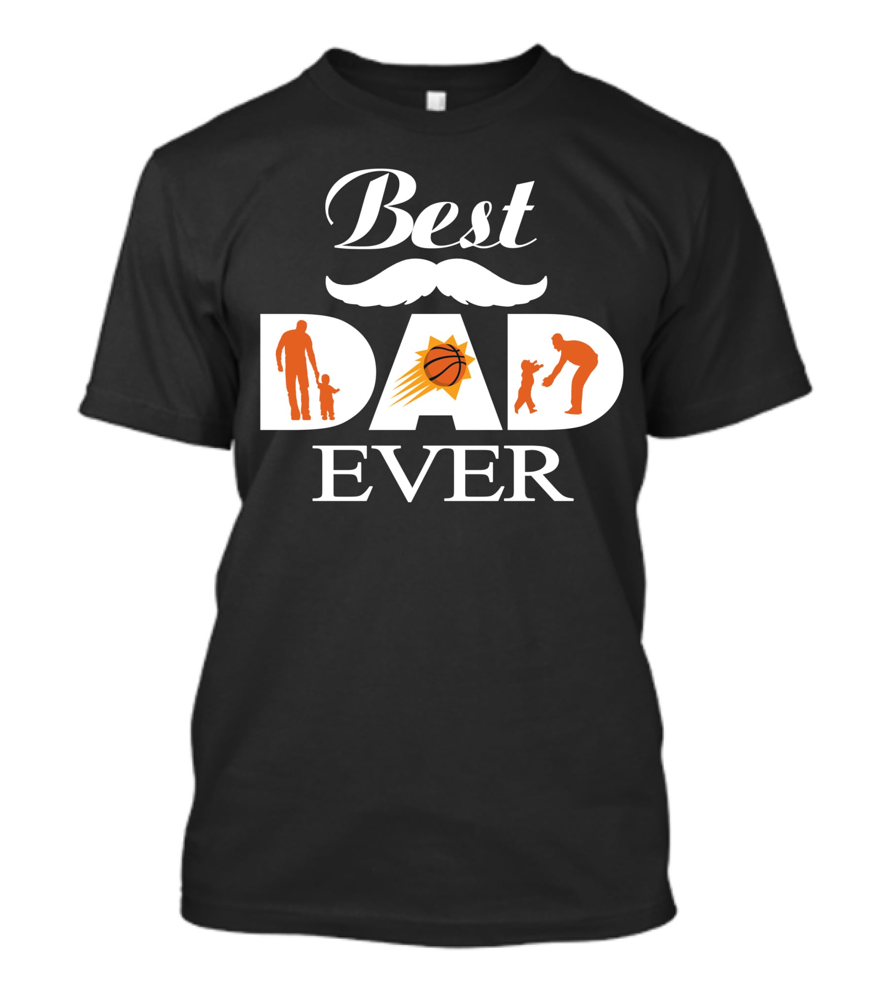 Best Dad Ever Phoenix Suns Basketball Theme T-Shirt