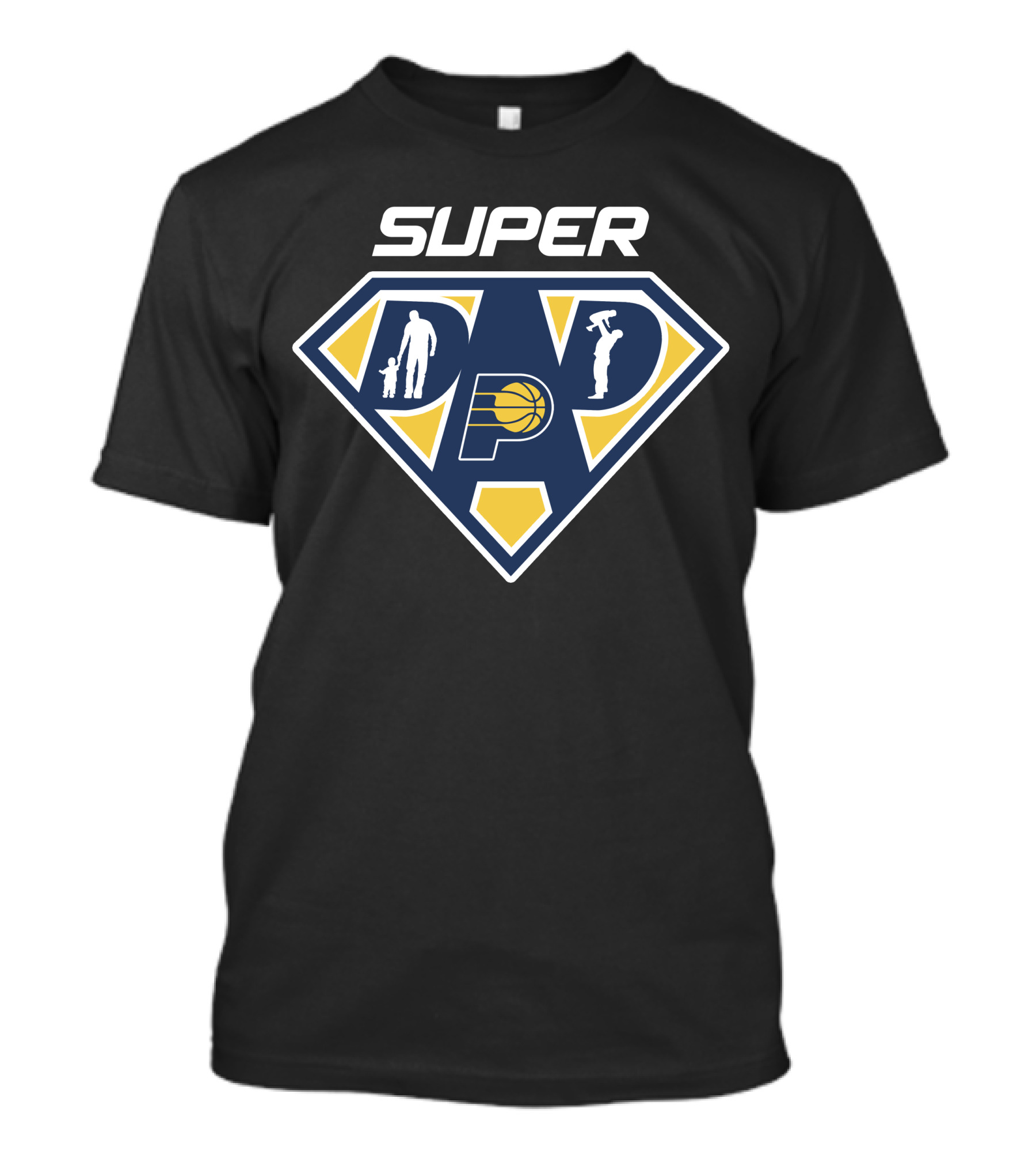 Super Dad Indiana Pacers Basketball Hero T-Shirt