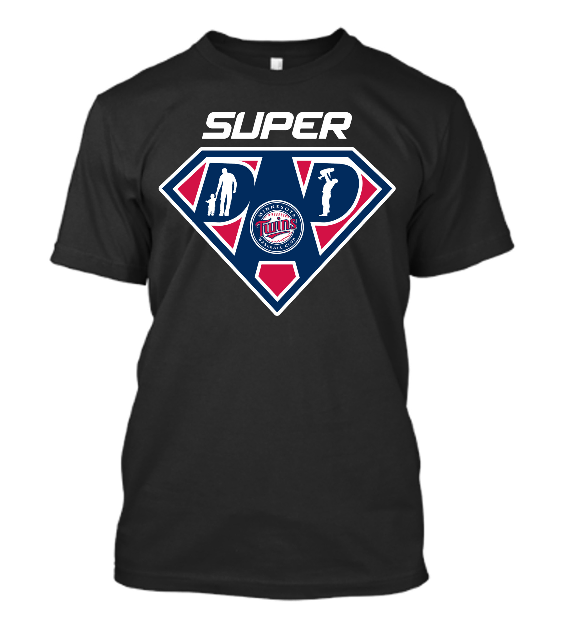 Super Dad Minnesota Twins Baseball Club T-Shirt