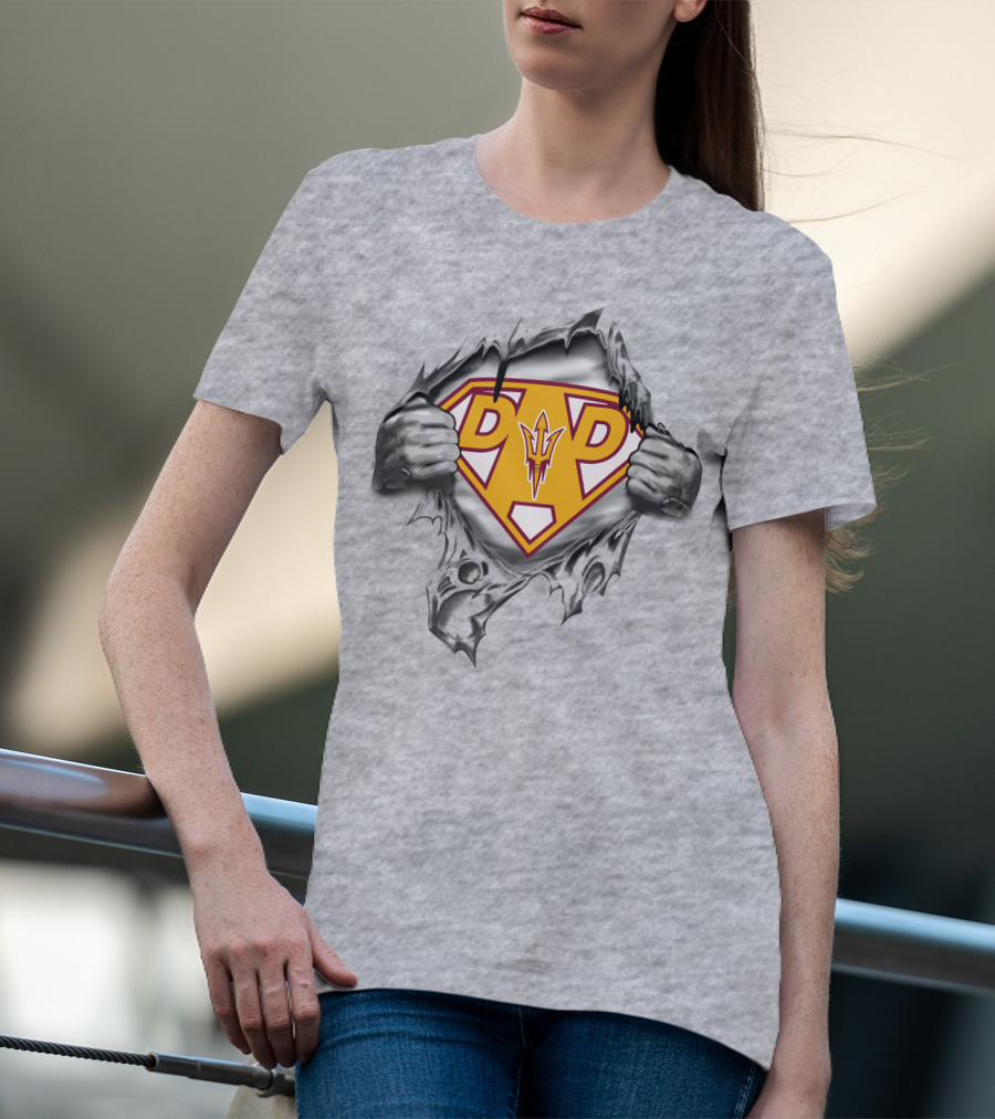 Arizona State Sun Devils Dad Superhero T-Shirt