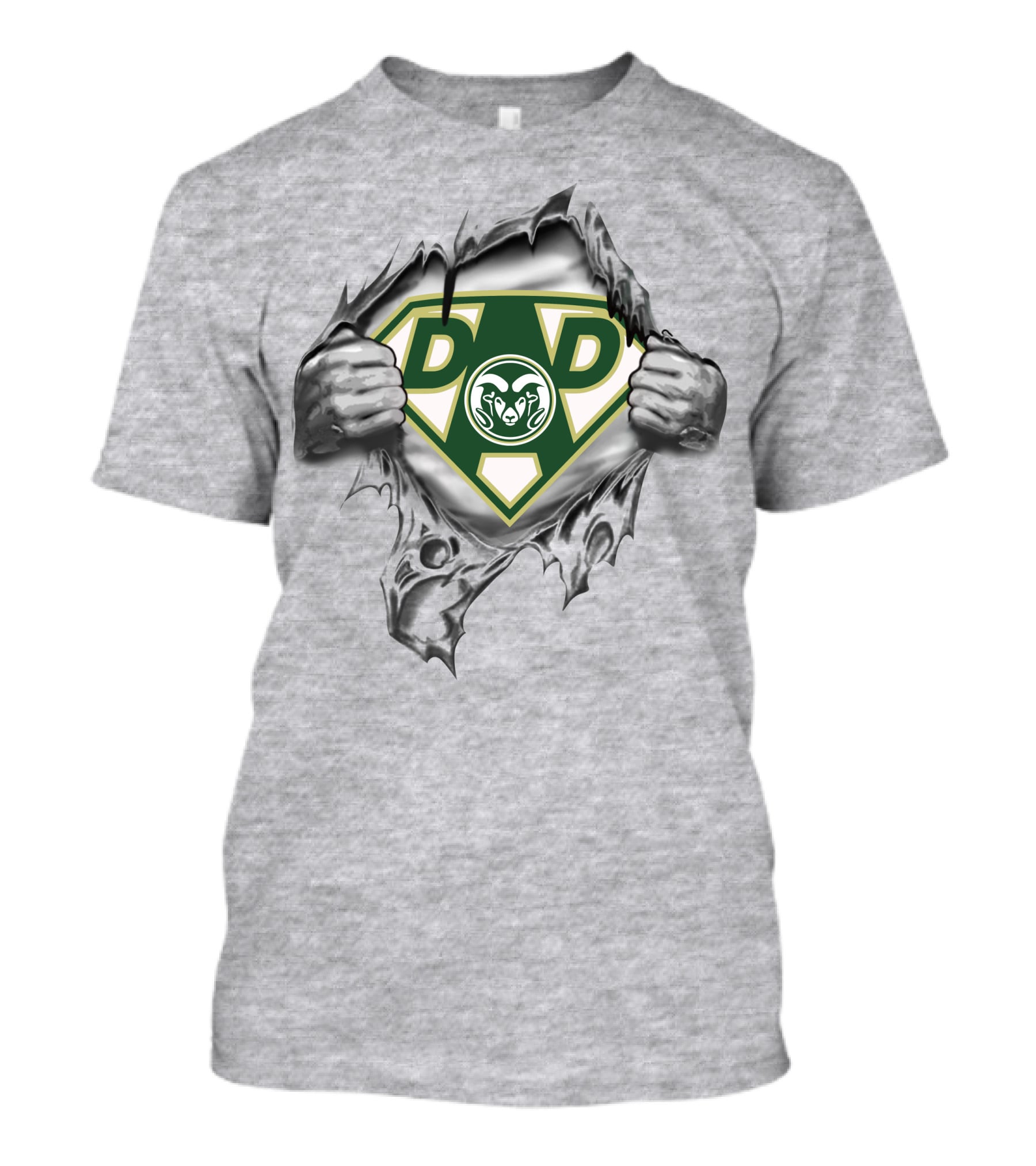 Colorado State Rams Dad Superhero T-Shirt