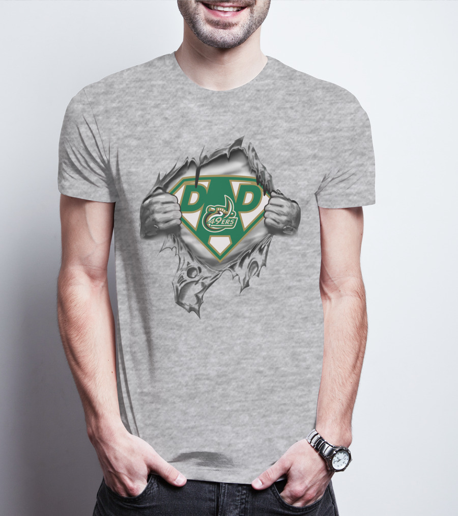 Charlotte 49ers Super Dad Superman T-Shirt