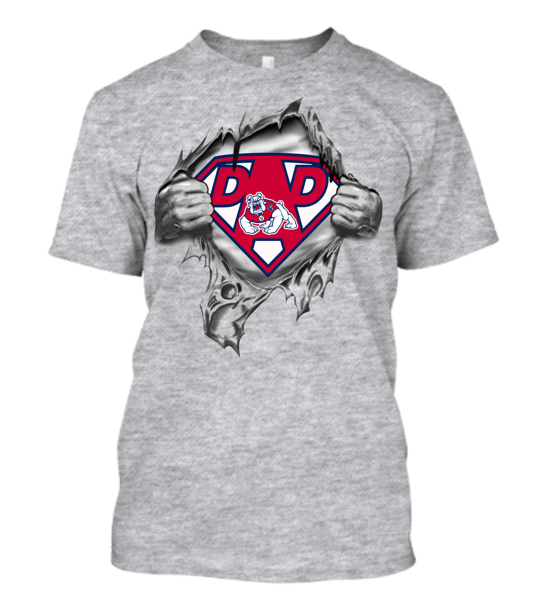 Fresno State Bulldogs Super Dad Superman T-Shirt