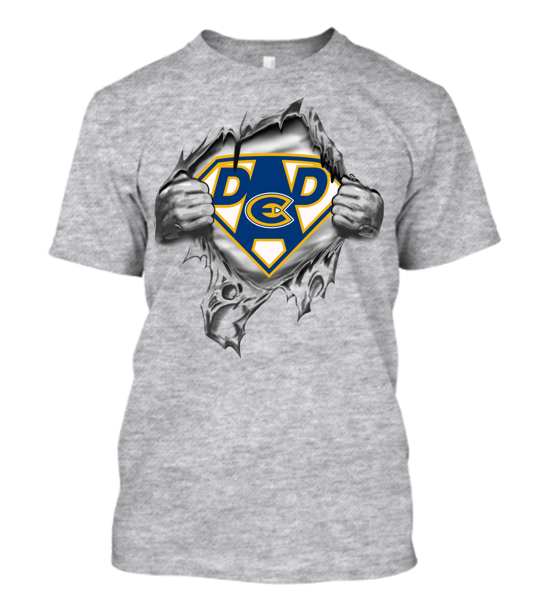 Eau Claire Blugolds Dc Super Dad T-Shirt