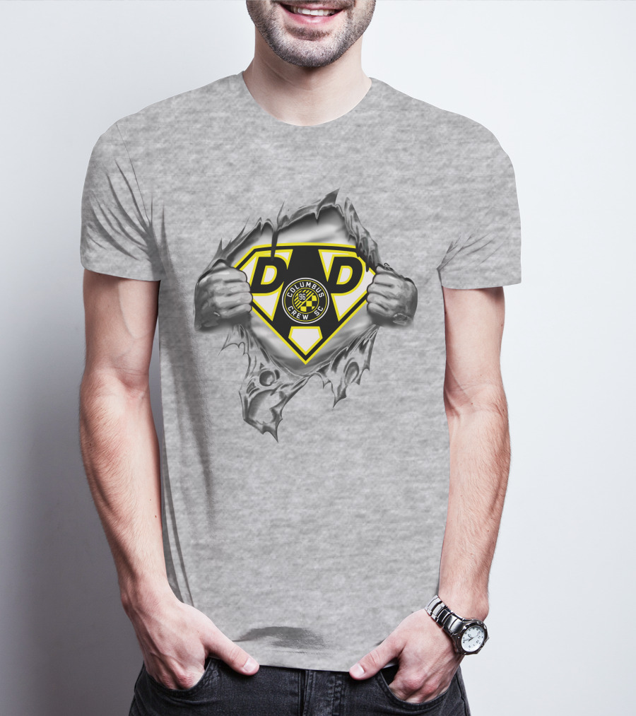 Columbus Crew Sc Super Dad Logo Superman Style T-Shirt