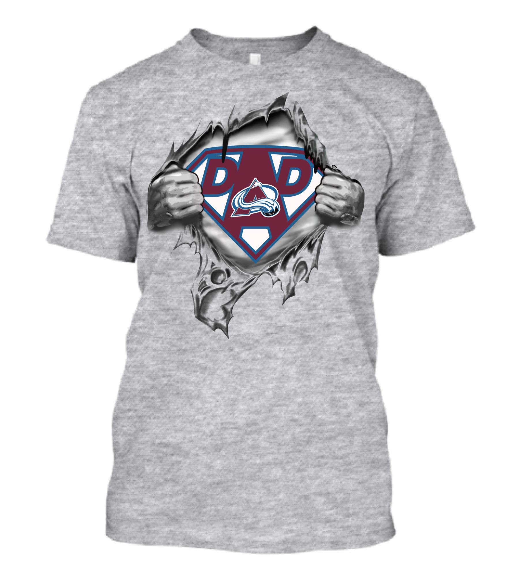 Colorado Avalanche Dad Superhero T-Shirt