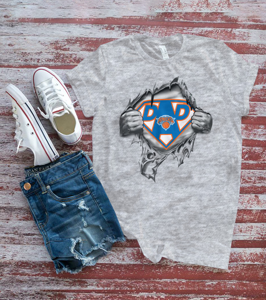 New York Knicks Super Dad Basketball Hero T-Shirt
