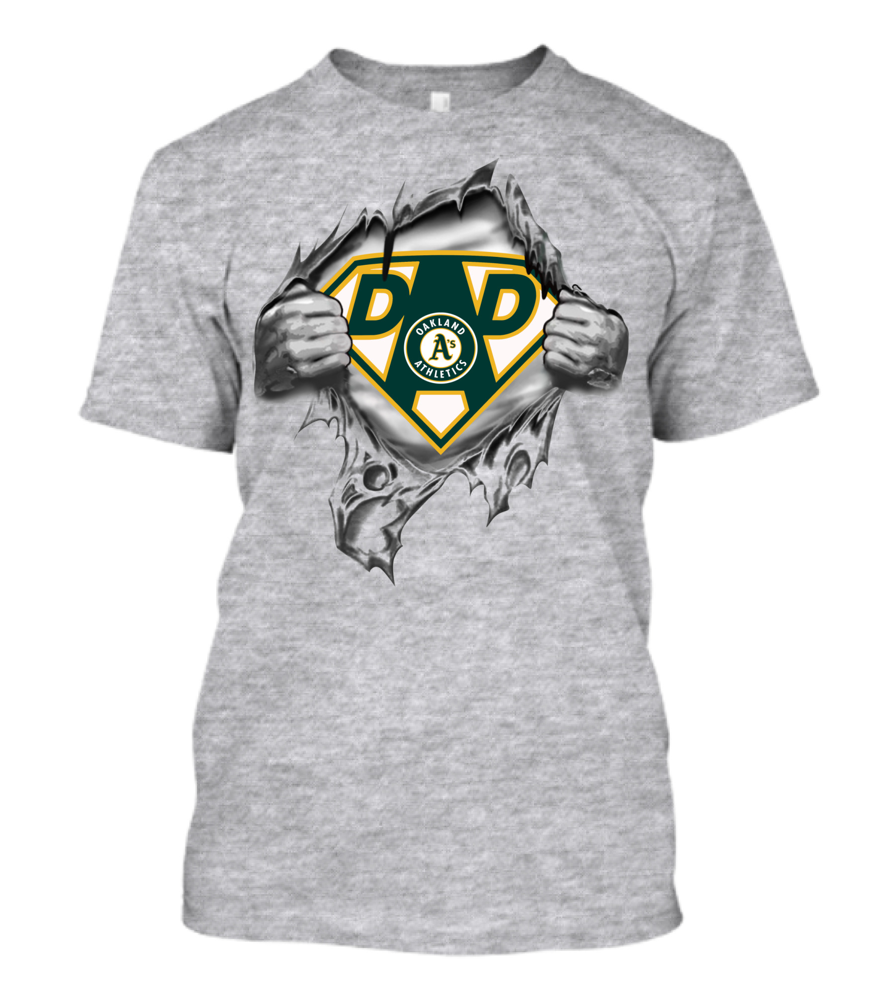 Oakland Athletics Super Dad Logo 341 T-Shirt
