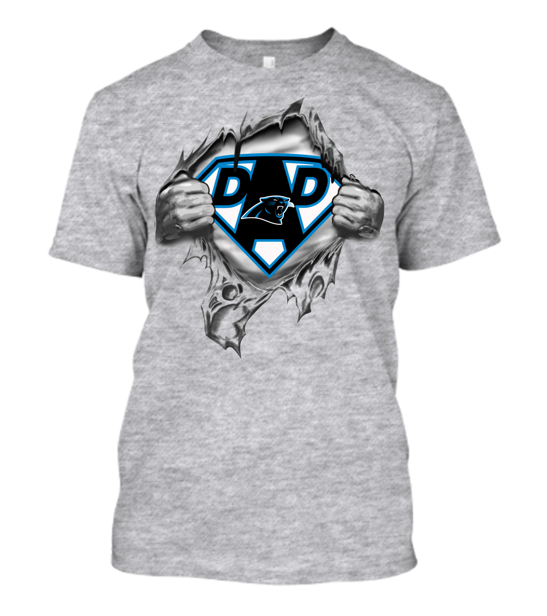 Carolina Panthers Super Dad Hero T-Shirt