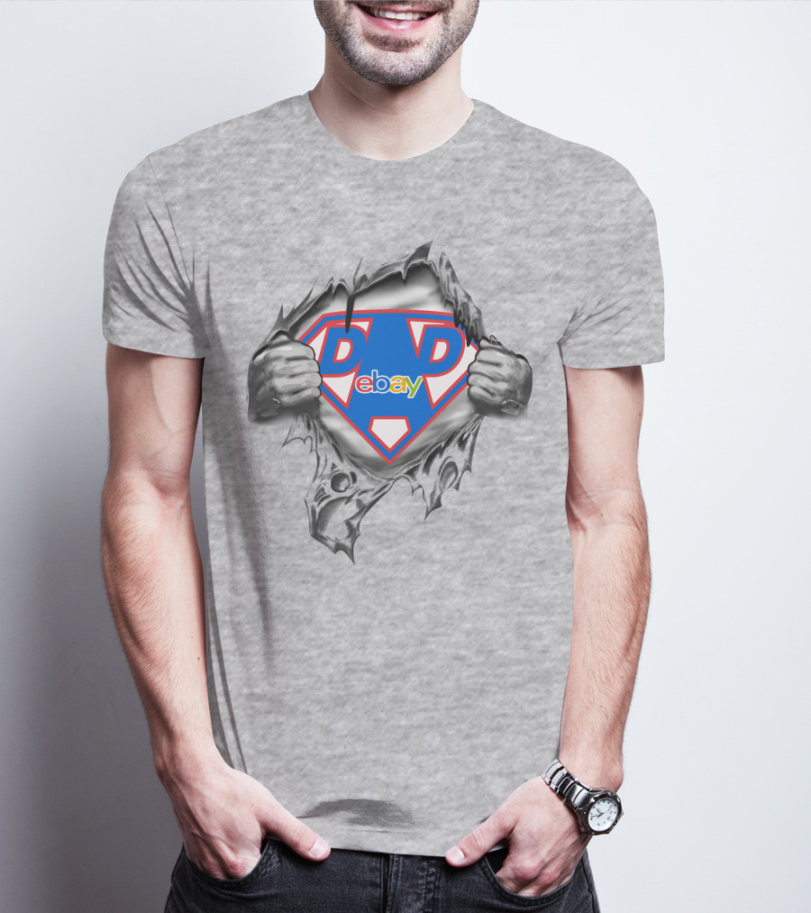 Dad Ebay Superhero Emblem 409 T-Shirt