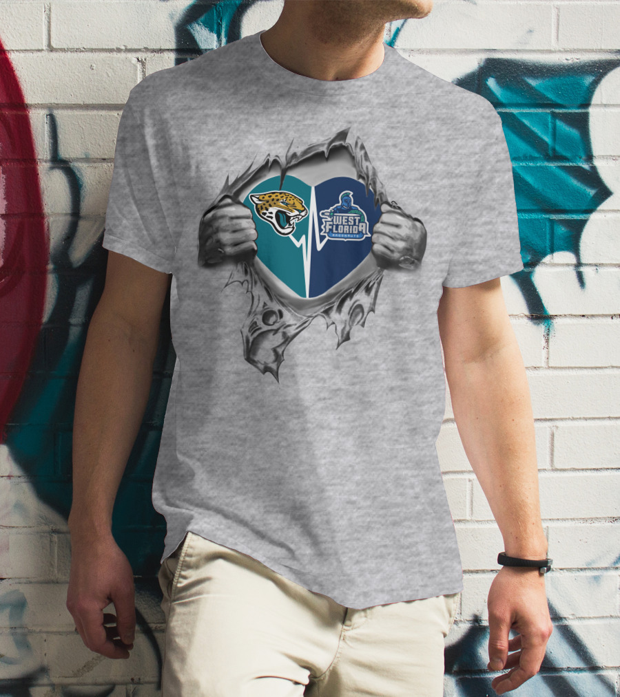 Jaguars West Florida Argonauts It's In My Heart T-Shirt