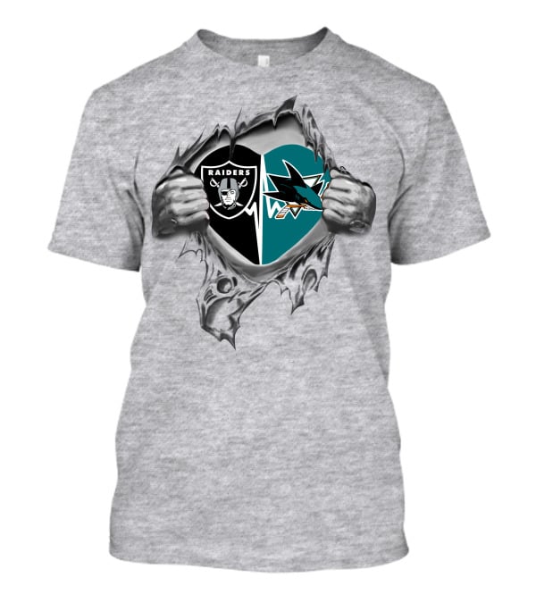 San Jose Sharks 313 Raiders It's In My Heart T-Shirt