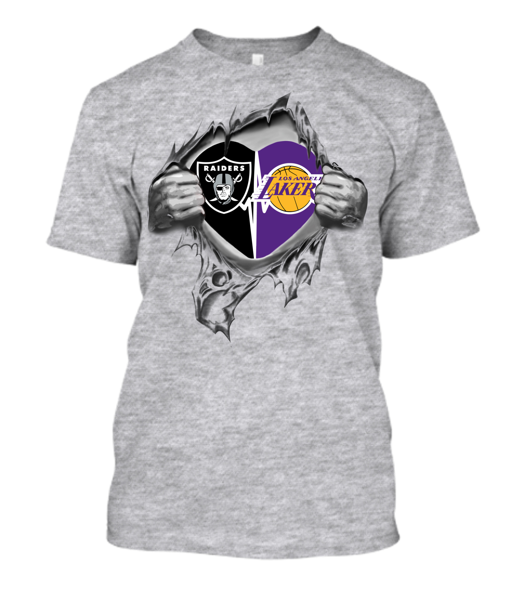 Los Angeles Raiders Lakers Heart 320 T-Shirt
