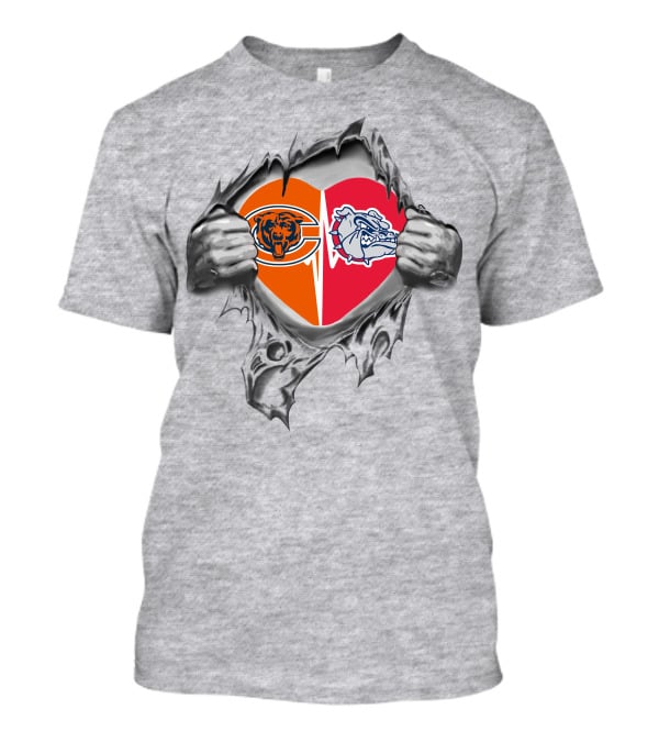 Bears Bulldogs Heart Gonzaga T-Shirt