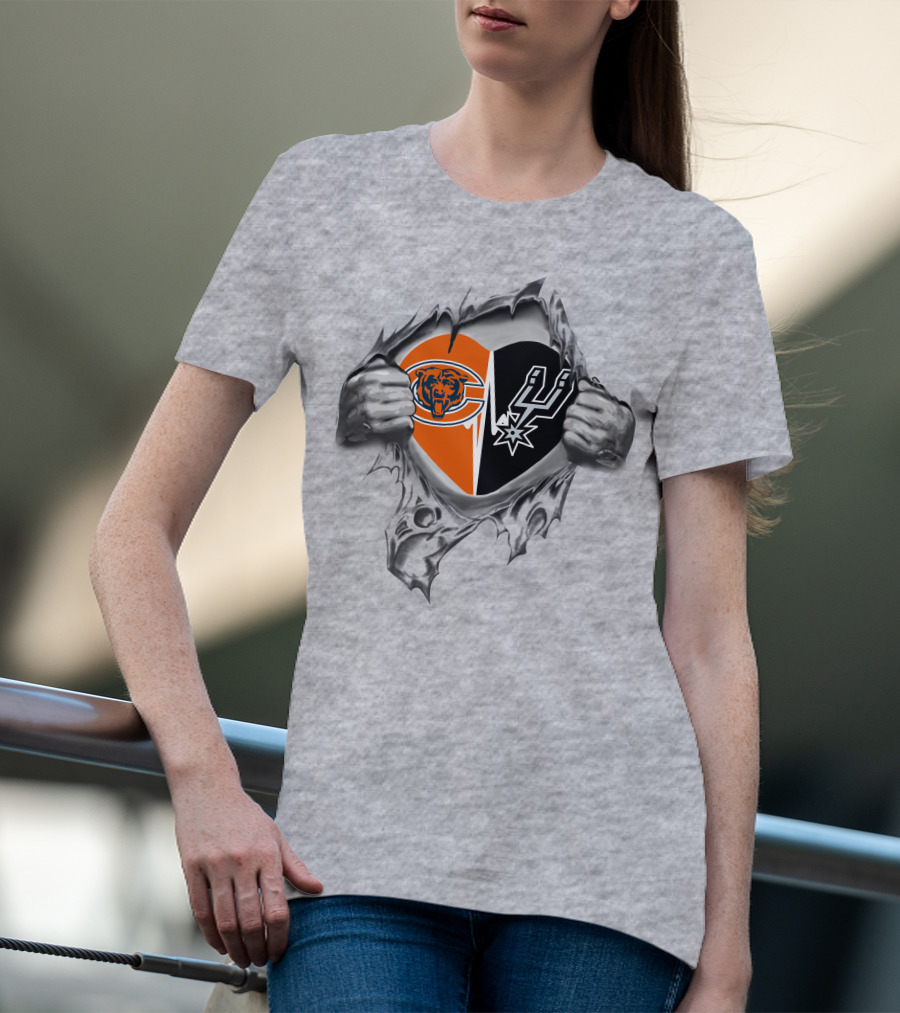 Bears San Antonio Spurs Heart And Hands Loyalty T-Shirt