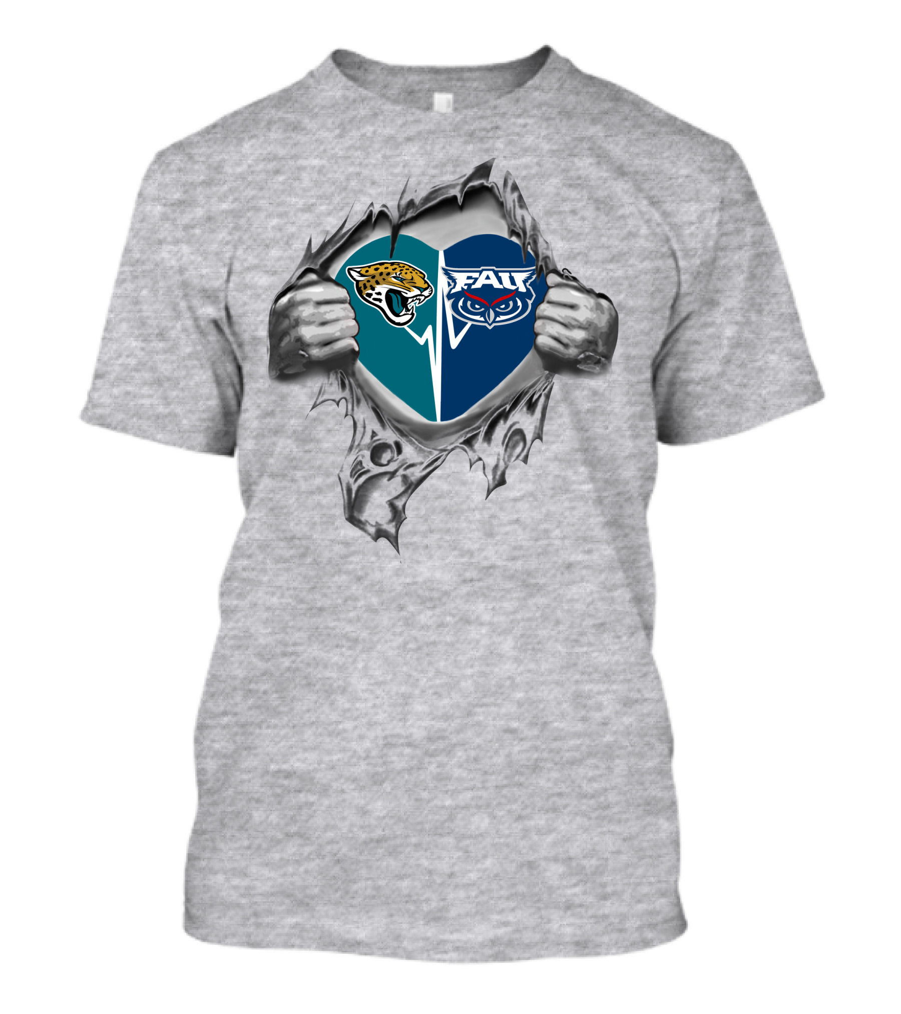 Jaguars Fau Owls It's In My Heart T-Shirt