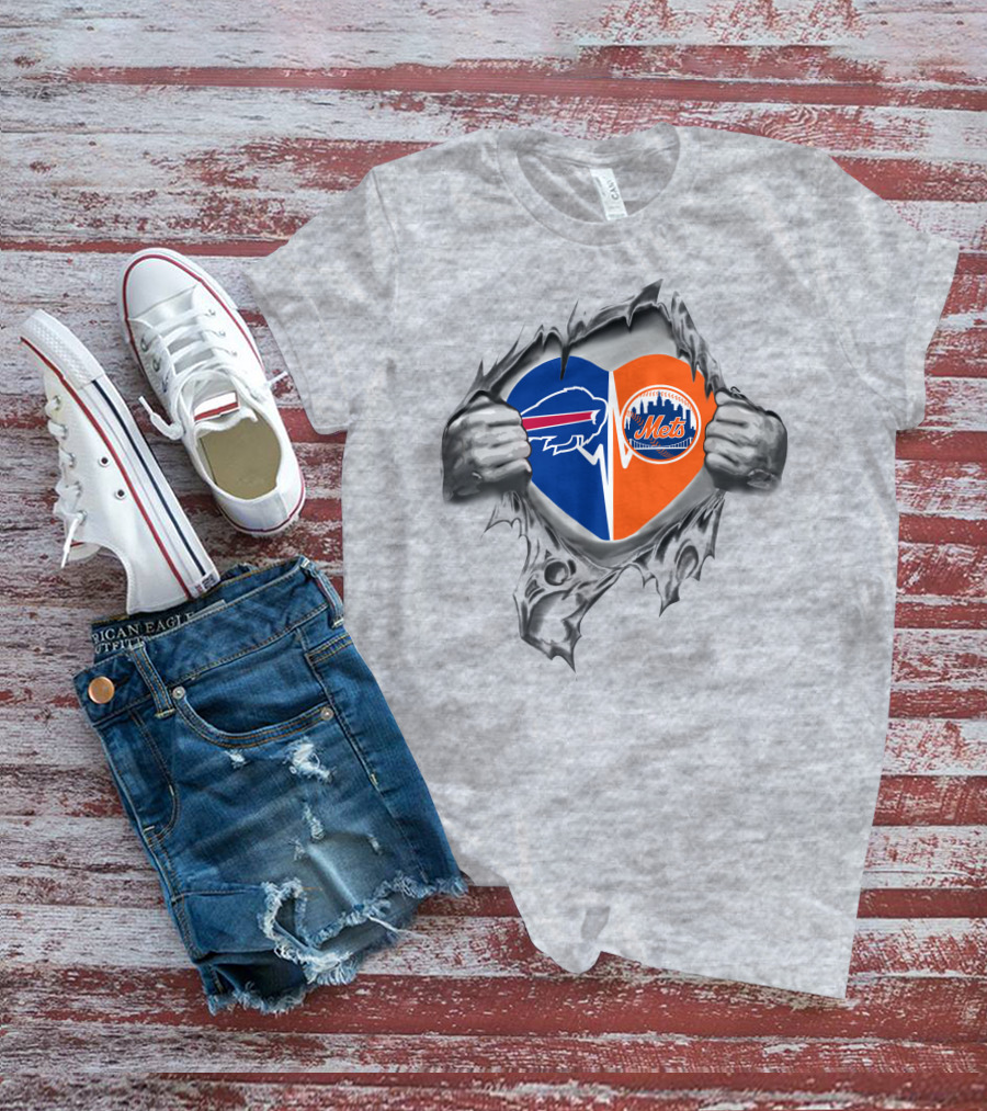 Bills Mets Heartbeat Passion T-Shirt