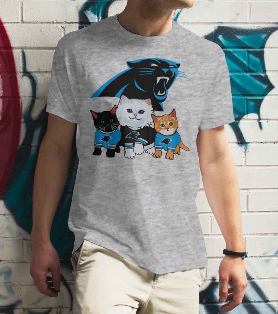 Carolina Panthers Cat Trio T-Shirt