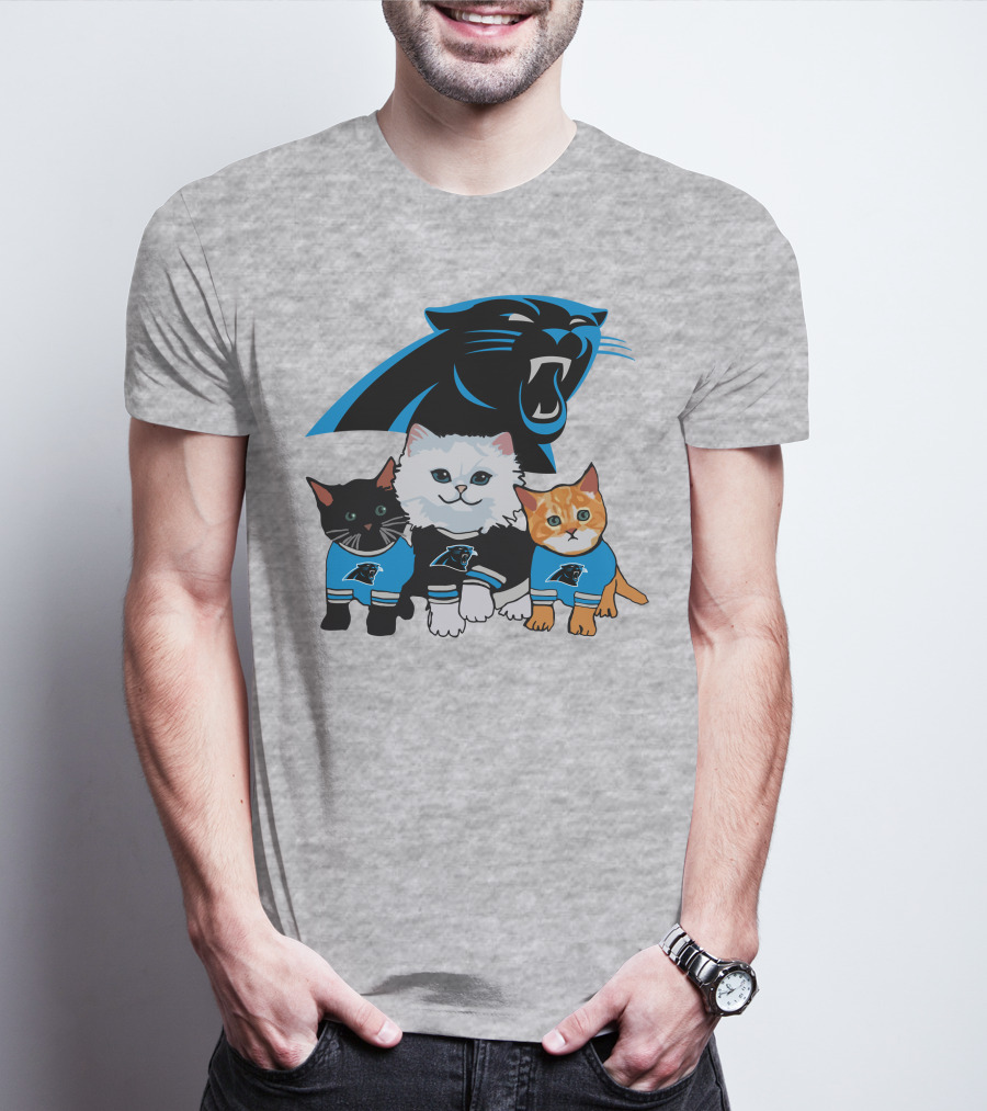 Carolina Panthers Cat Trio T-Shirt