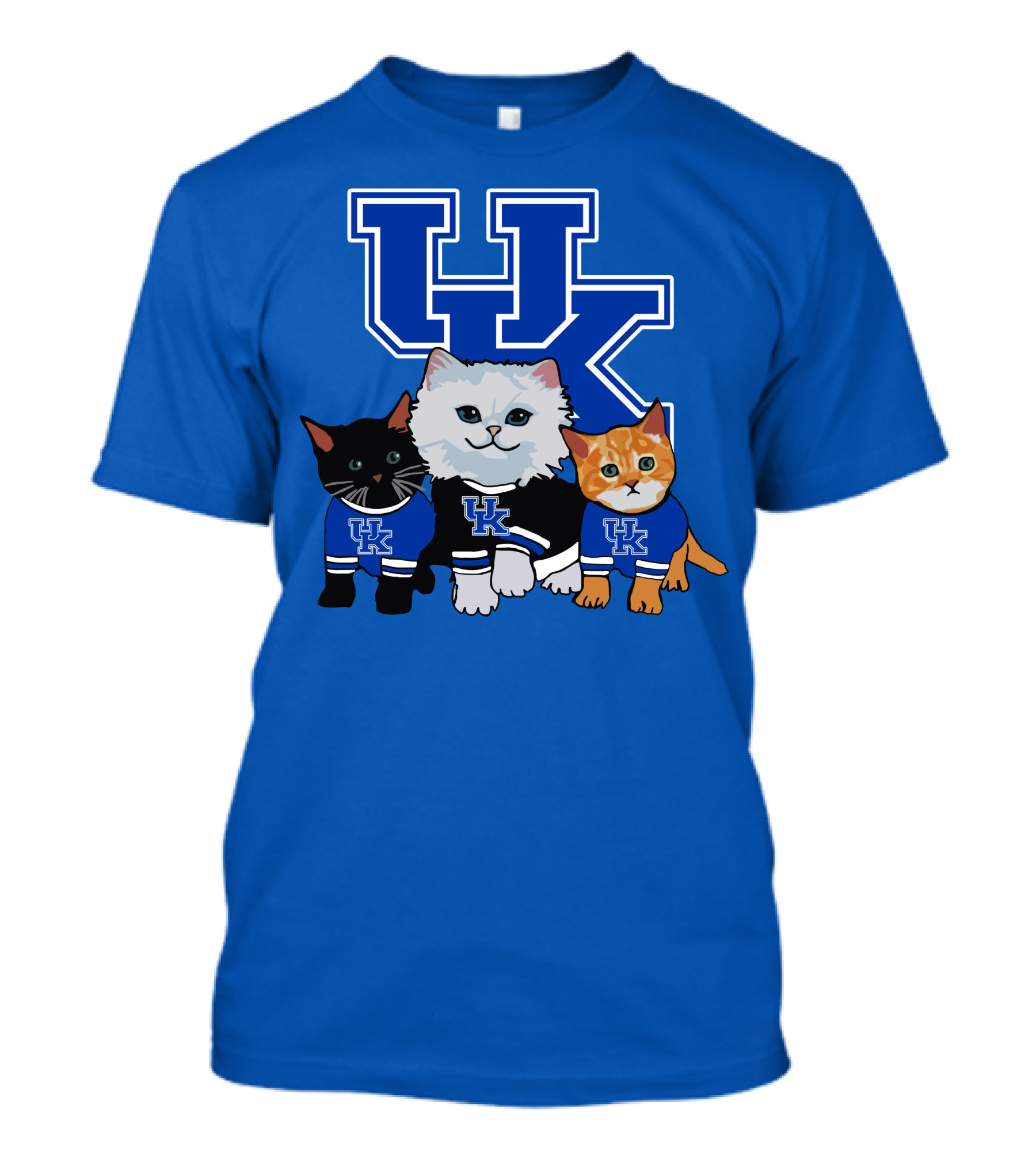 Kentucky Wildcats UK Logo Cats In Team Sweaters T-Shirt