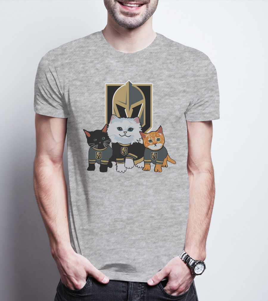 Vegas Golden Knights Cats Team T-Shirt