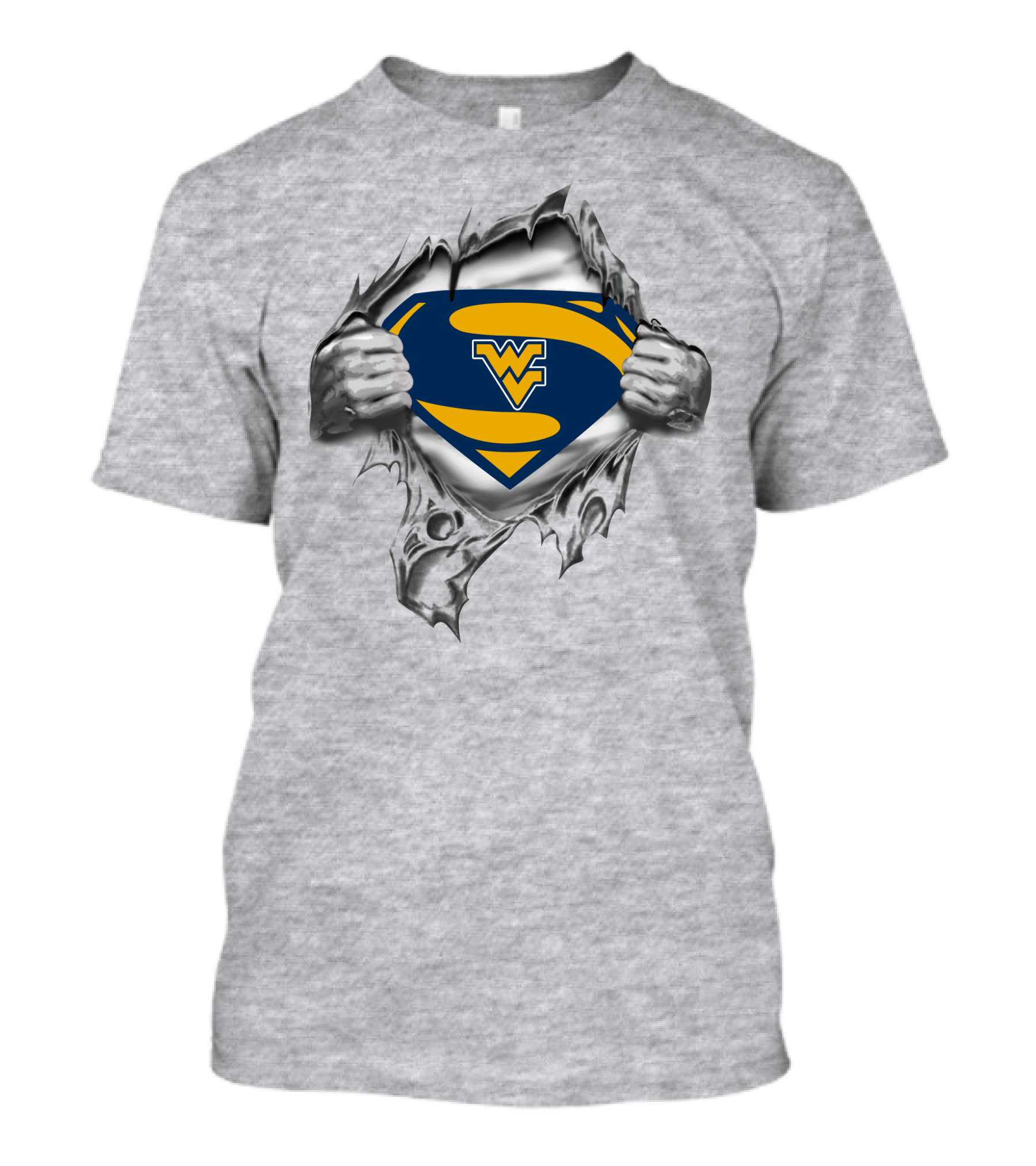 378 West Virginia Mountaineers Superman T-Shirt