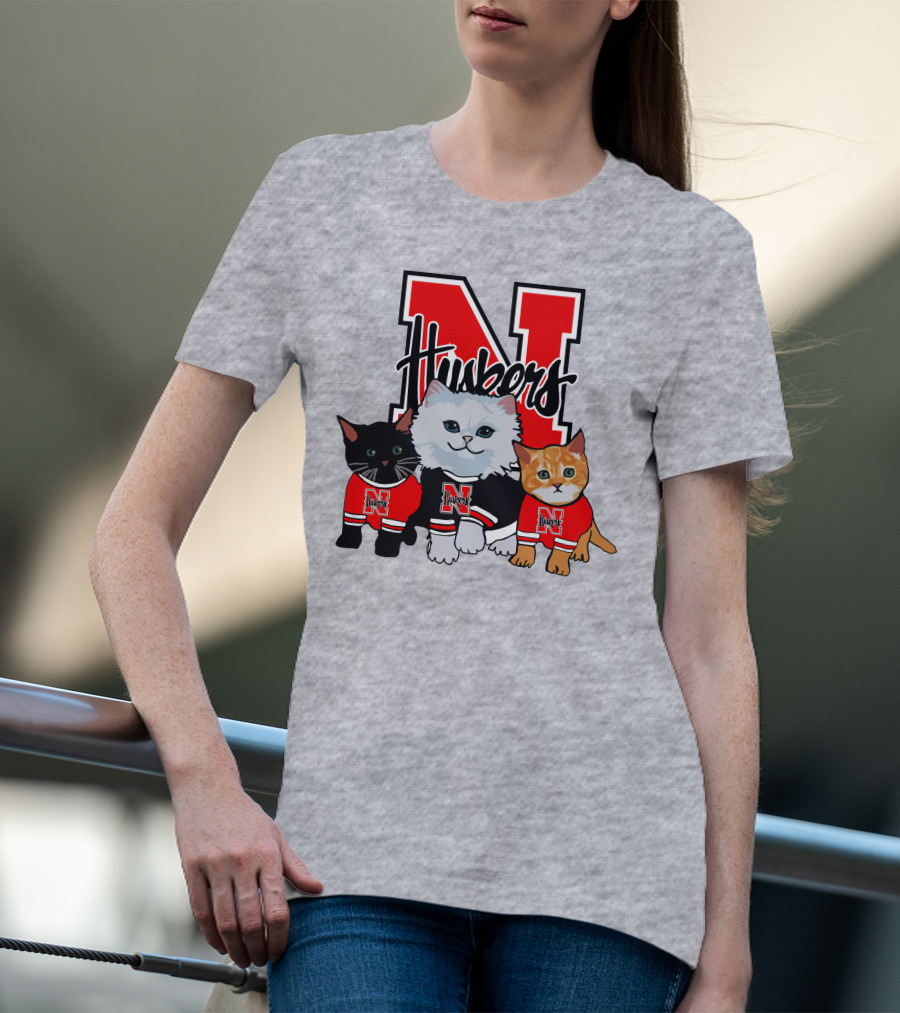 Nebraska Cornhuskers Huskers Cats In Red Jerseys T-Shirt