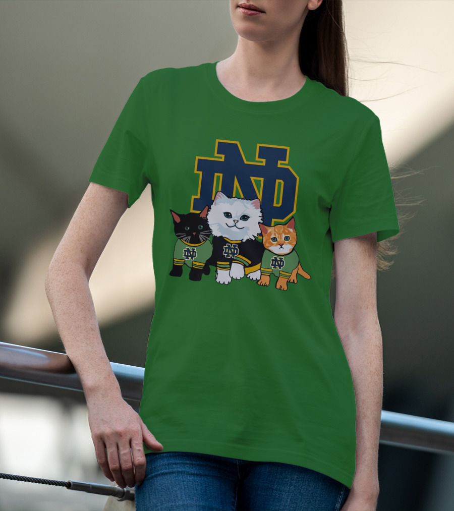Notre Dame Fighting Irish ND Cute Cats T-Shirt