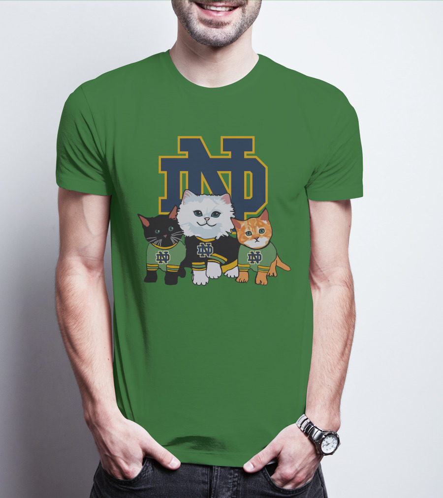 Notre Dame Fighting Irish ND Cute Cats T-Shirt