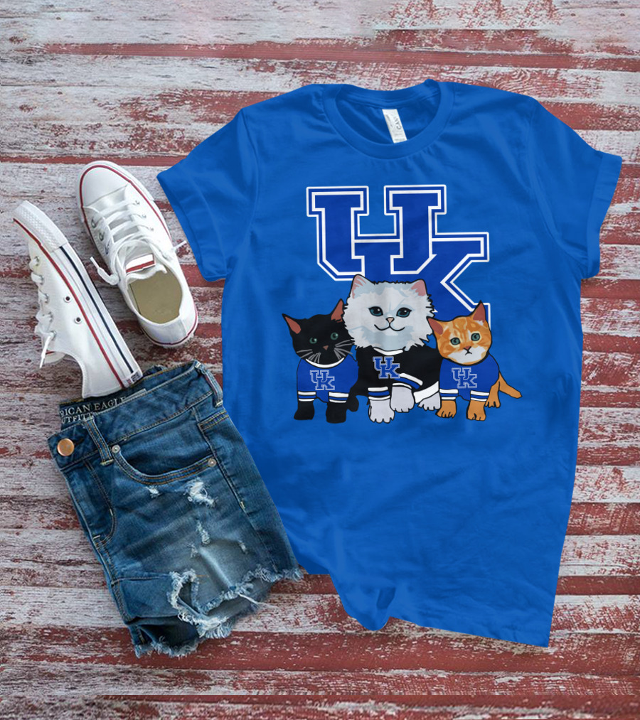 Kentucky Wildcats Cute Cats In UK Jerseys T-Shirt