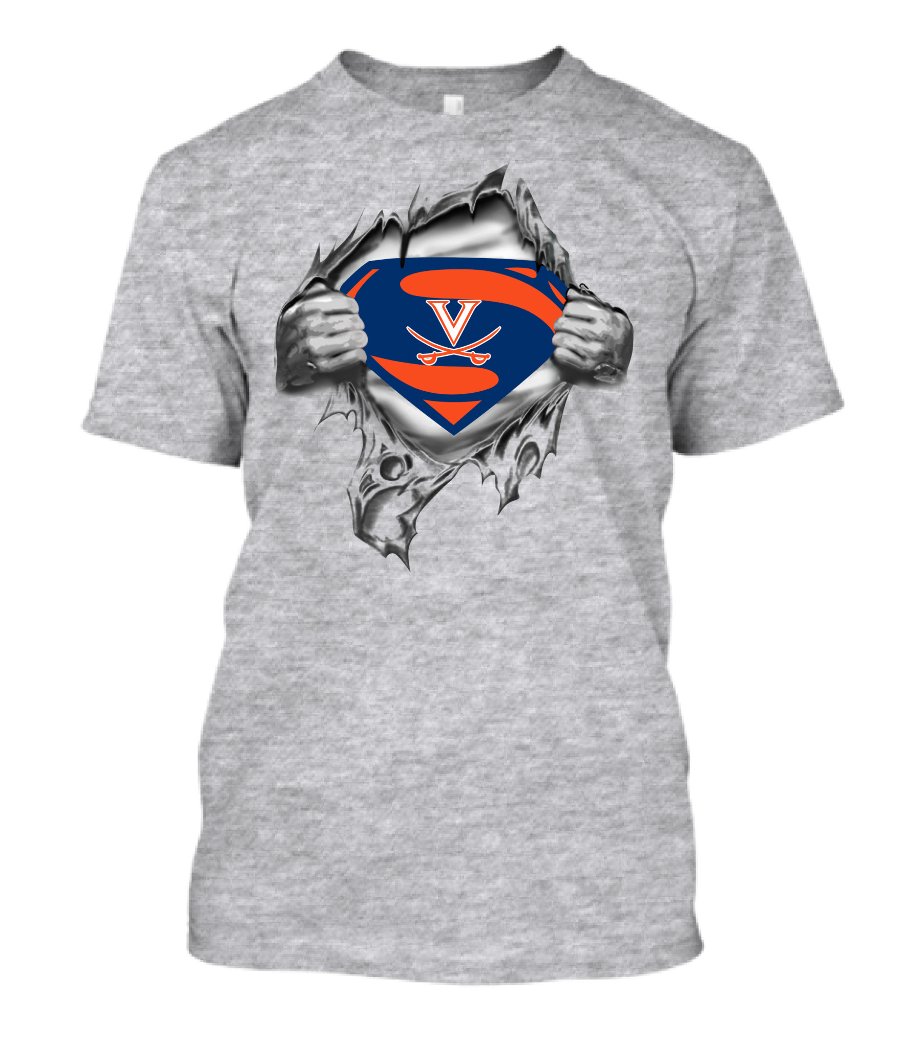 Superman Logo Virginia Cavaliers Fan Shirt 384 T-Shirt