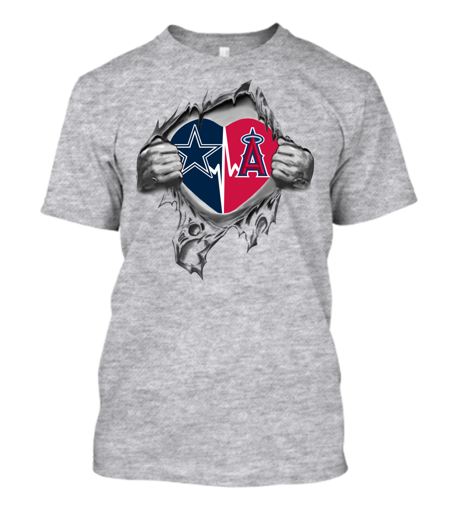 Cowboys Los Angeles Angels Heartbeat Passion T-Shirt