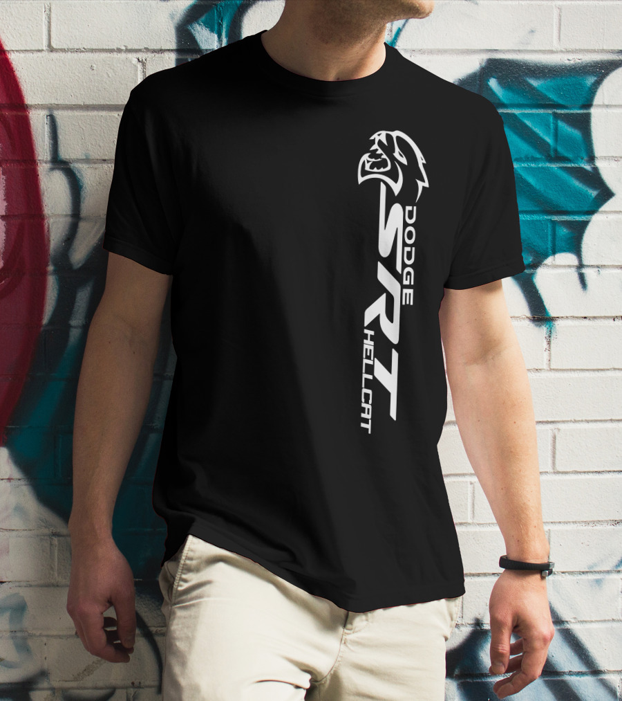 Dodge SRT Hellcat Logo With Cat Head T-Shirt