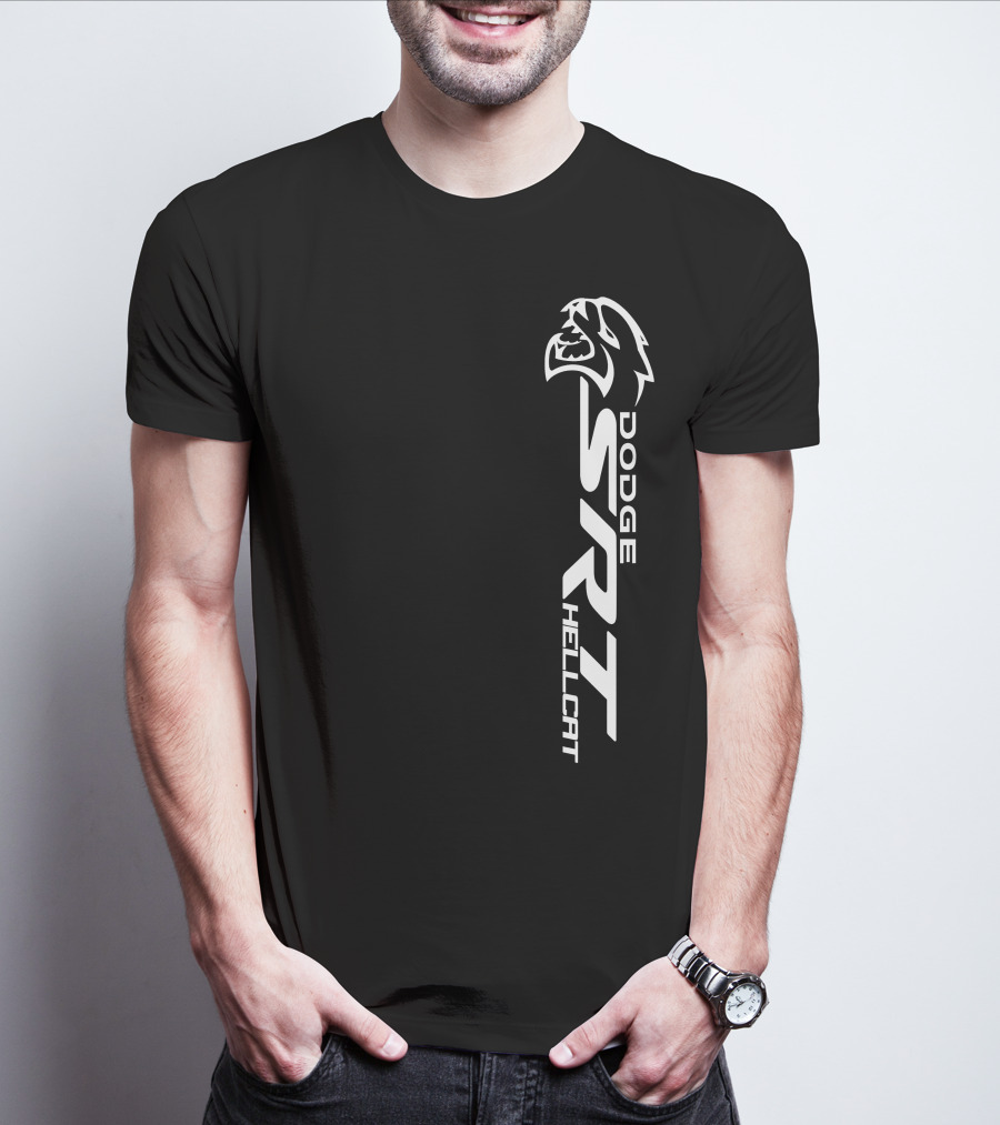 Dodge SRT Hellcat Logo With Cat Head T-Shirt