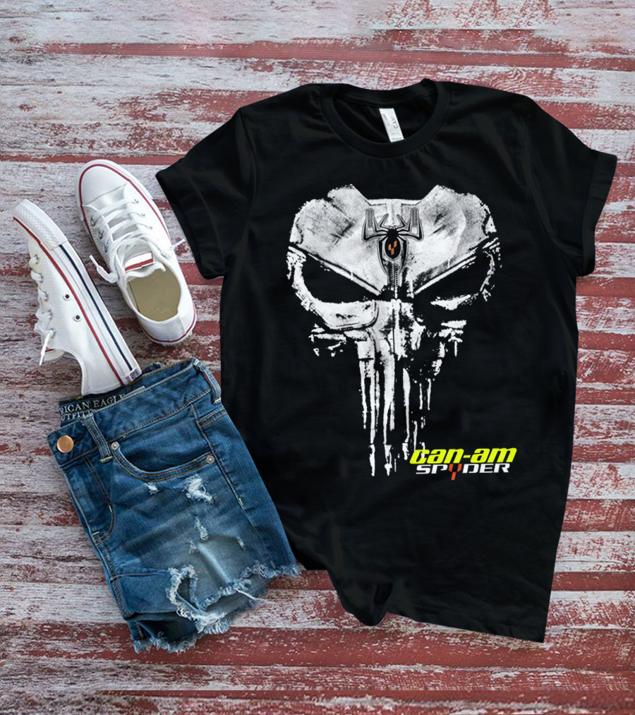 Can-Am Spyder Skull With Spider Emblem T-Shirt