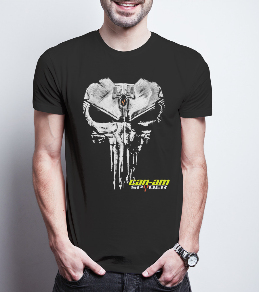 Can-Am Spyder Skull With Spider Emblem T-Shirt
